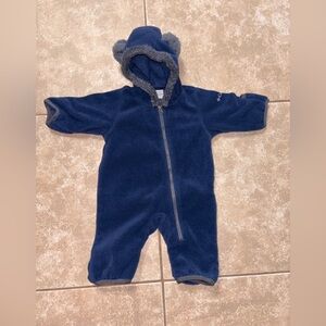 Columbia Blue Fleece Kids Bodysuit
